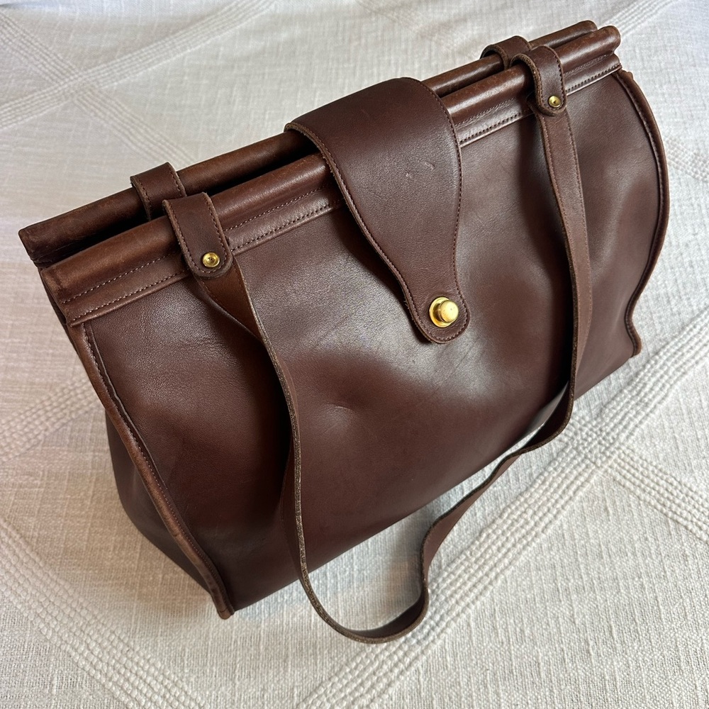 Coach Brown Leather Vintage Classic Barclay Tote